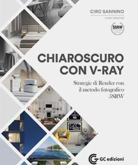 Copertina del libro Chiaroscuro con V-Ray, di Ciro Sannino